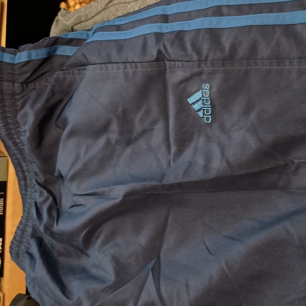 Adidas men's athletic pants XXL light weight blue 2 pair